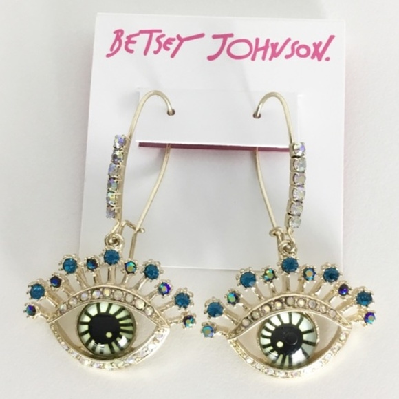 Betsey Johnson Jewelry - Betsey Johnson EYE DROP EARRINGS